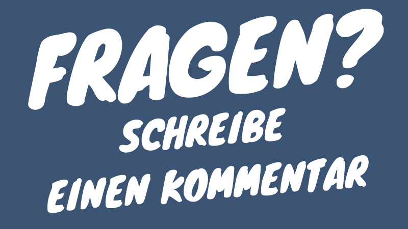 Kommentiere den Blog Banner