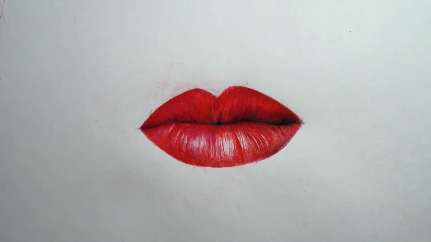 Unsere Lippen sind fast fertig.