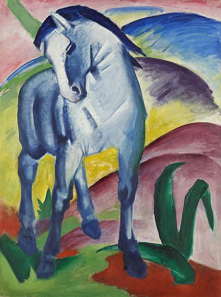 Maler des Expressionismus Franz Marc Blaues Pferd I